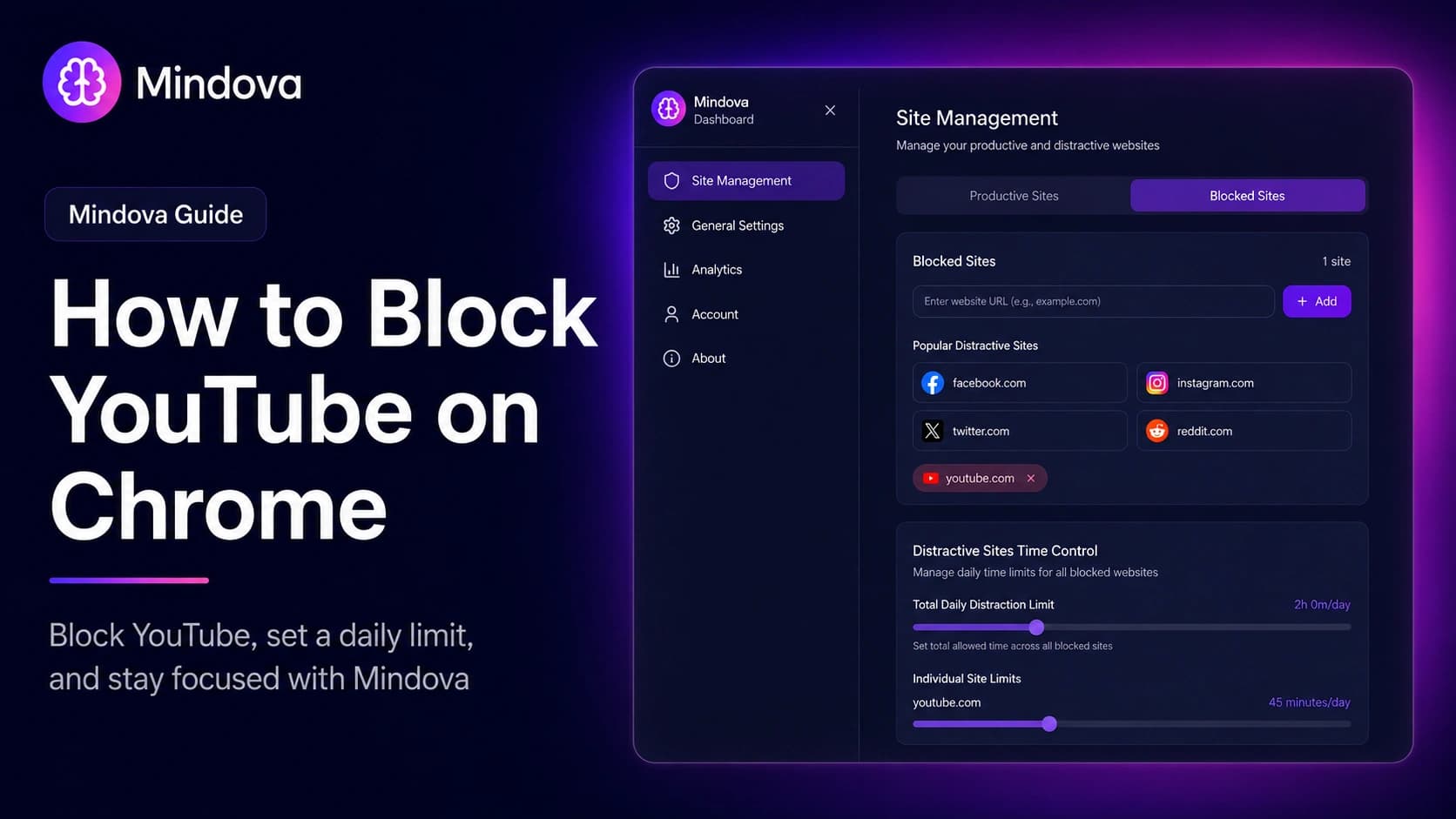 How to Block YouTube on Chrome and Set a Daily Limit 2026