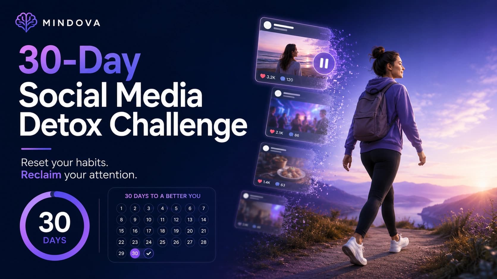 30-day social media detox challenge