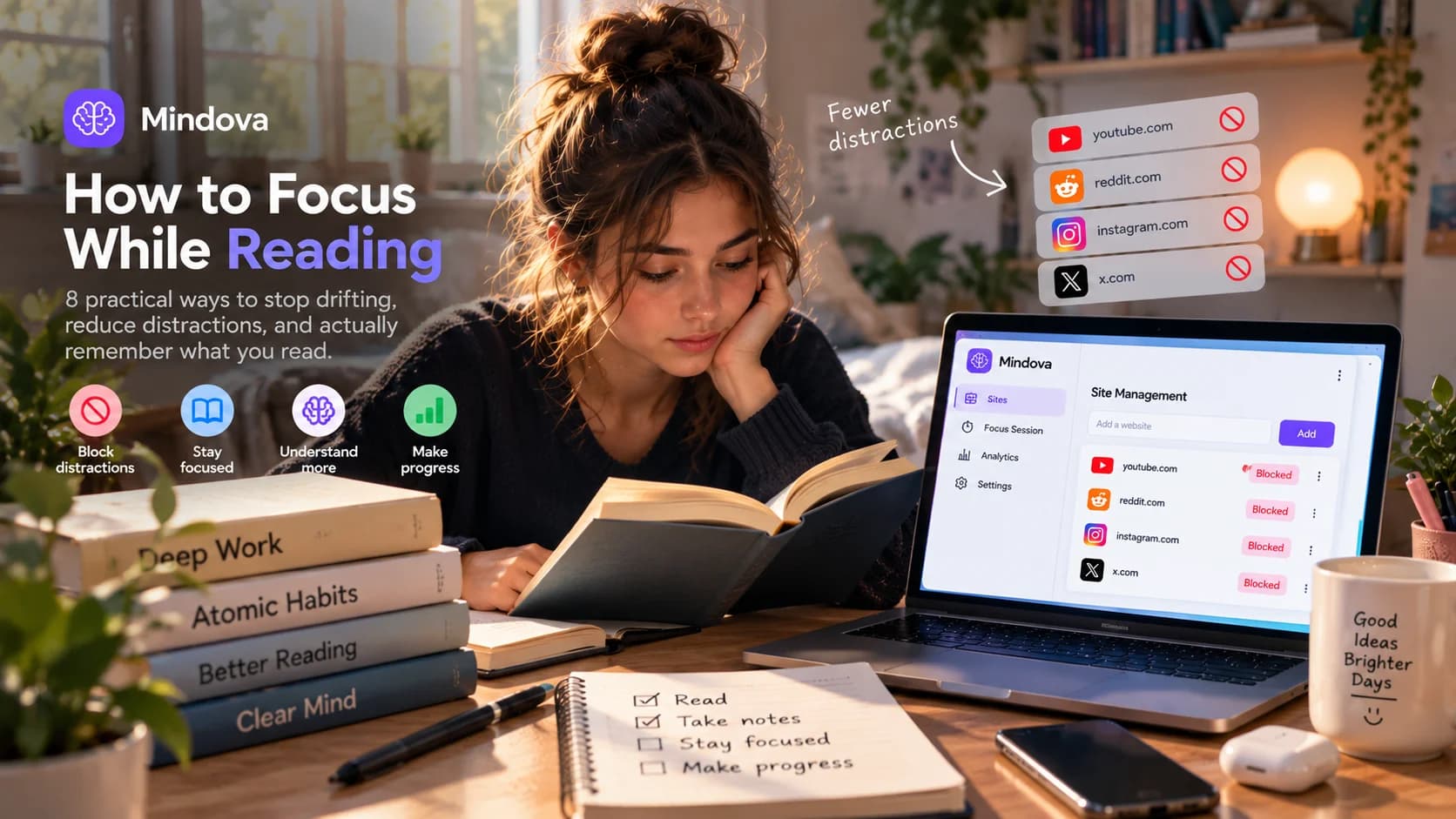 How to Focus on Reading : 8 Practical Ways to Stop Drifting