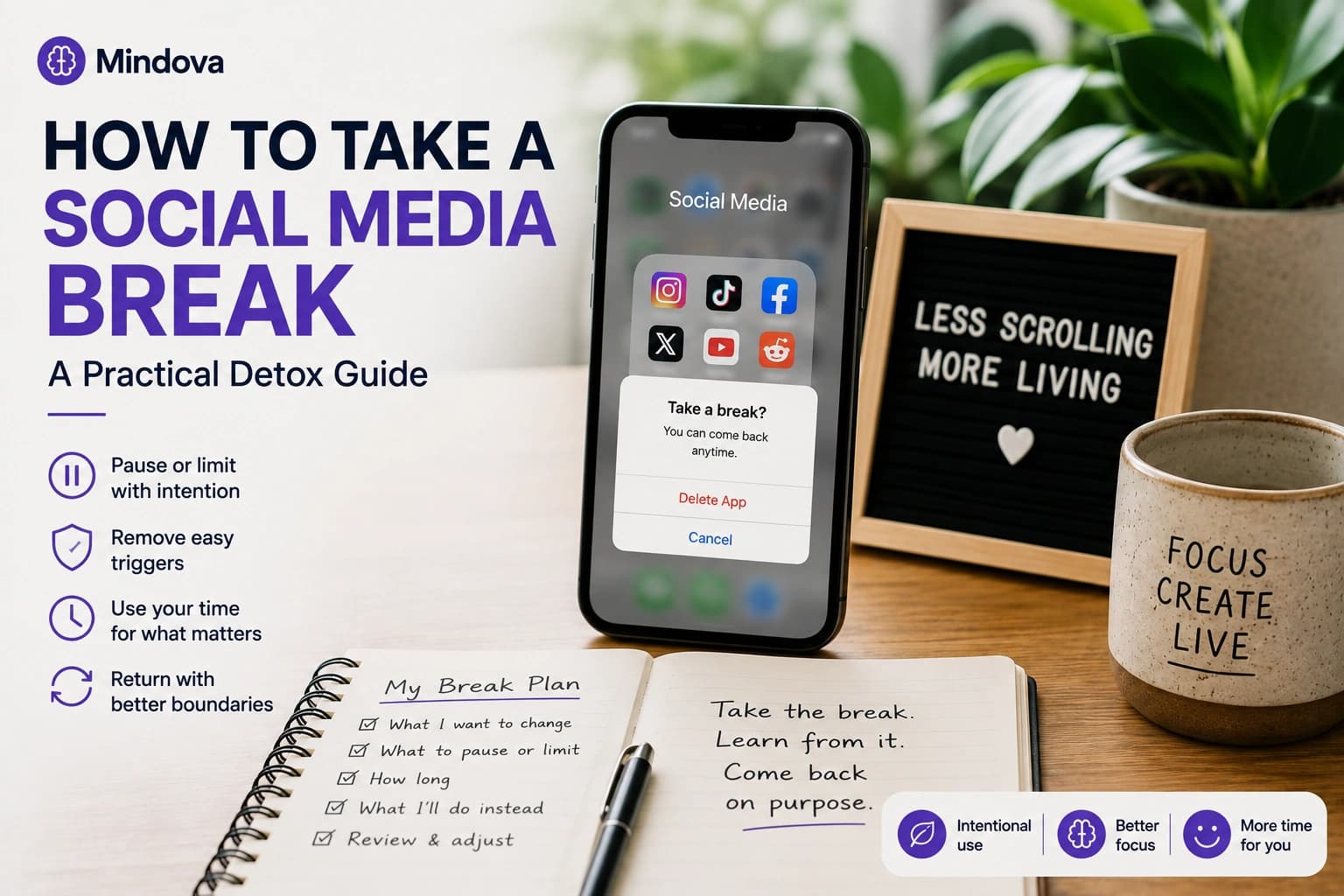 Social media break and detox guide