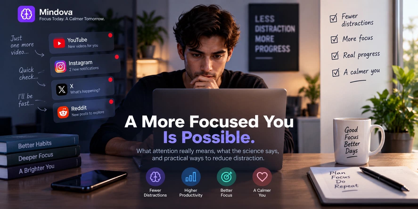 Person continuing to work late while struggling to disconnect from work